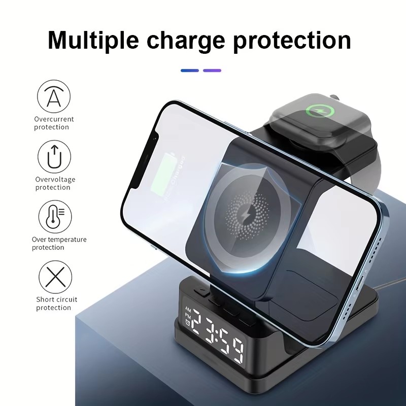 Smartwatch X12 - Caricabatterie wireless magnetico 4 in 1