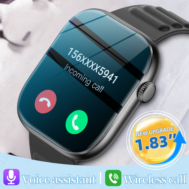 Smartwatch Custom - LIGE Smart Watch Uomo 1.83” Schermo