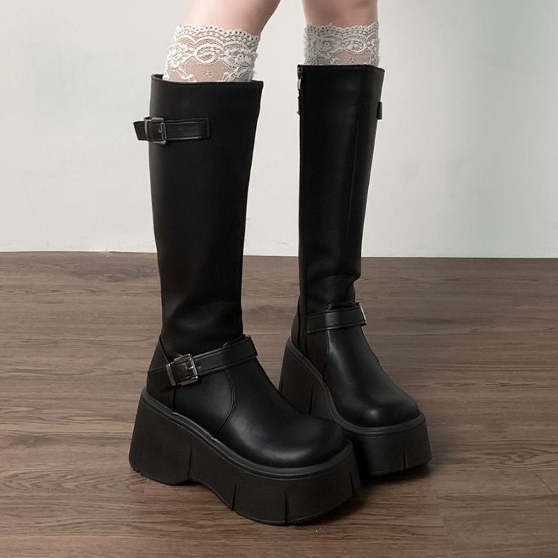 Classici Stivali da donna neri - Leather Classic Strap recensione e prezzo